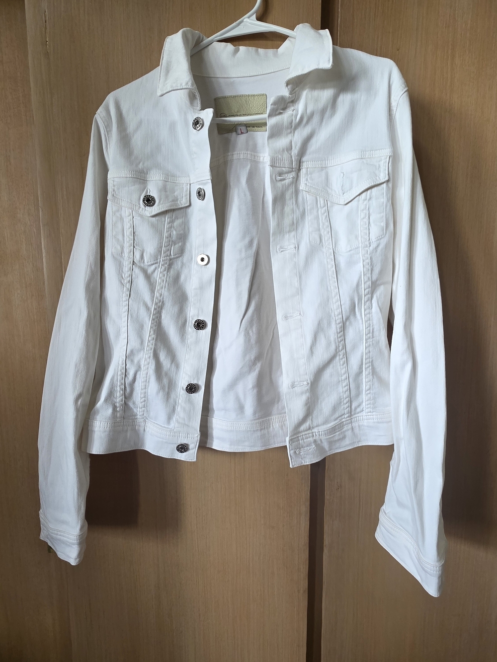 AG Adriano Goldschmied White Denim Jacket